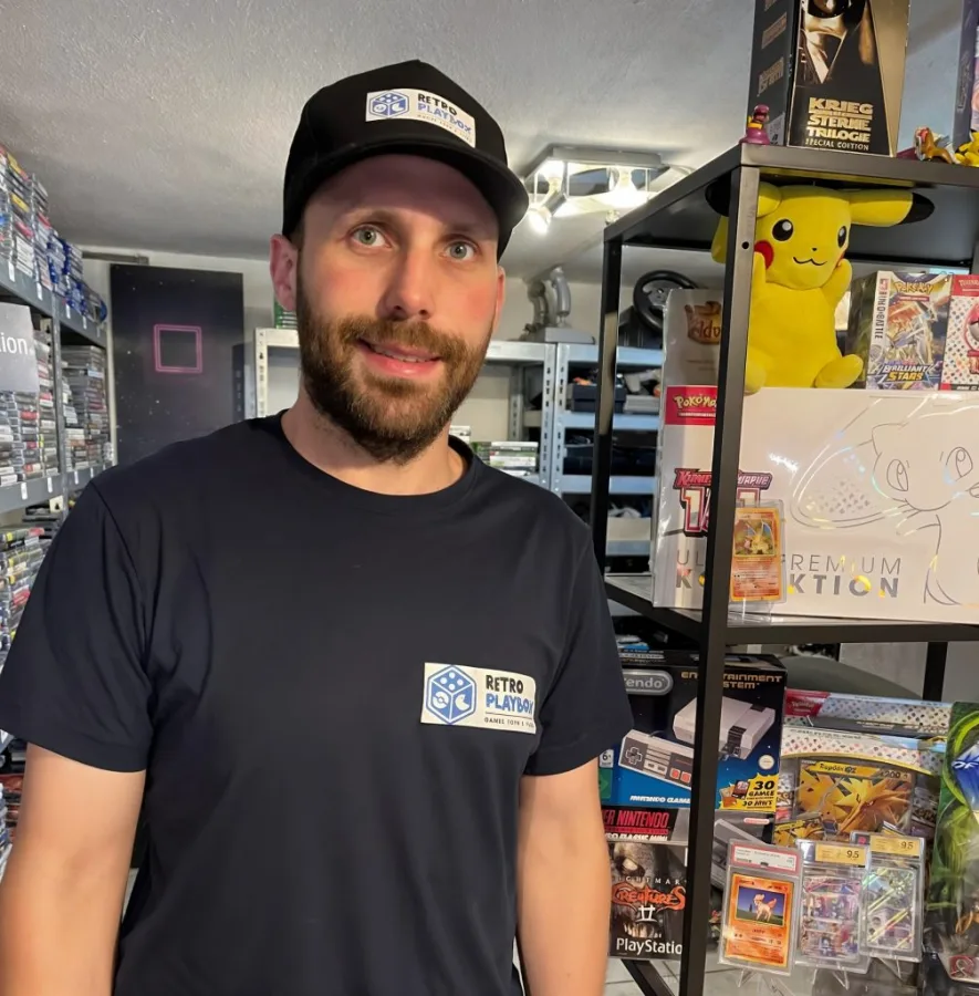 Daniel im Lager von Retro Playbox