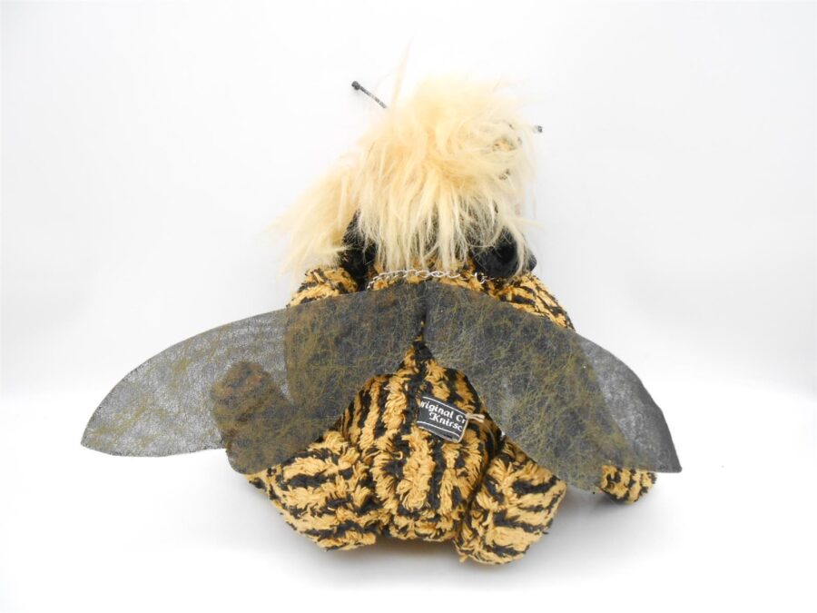 2 Künstler Stofftiere Crunchy Bear 22 cm Vintage Flotte Biene - Katze Rarität