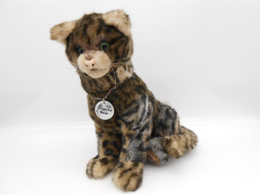2 Künstler Stofftiere Crunchy Bear 22 cm Vintage Flotte Biene - Katze Rarität