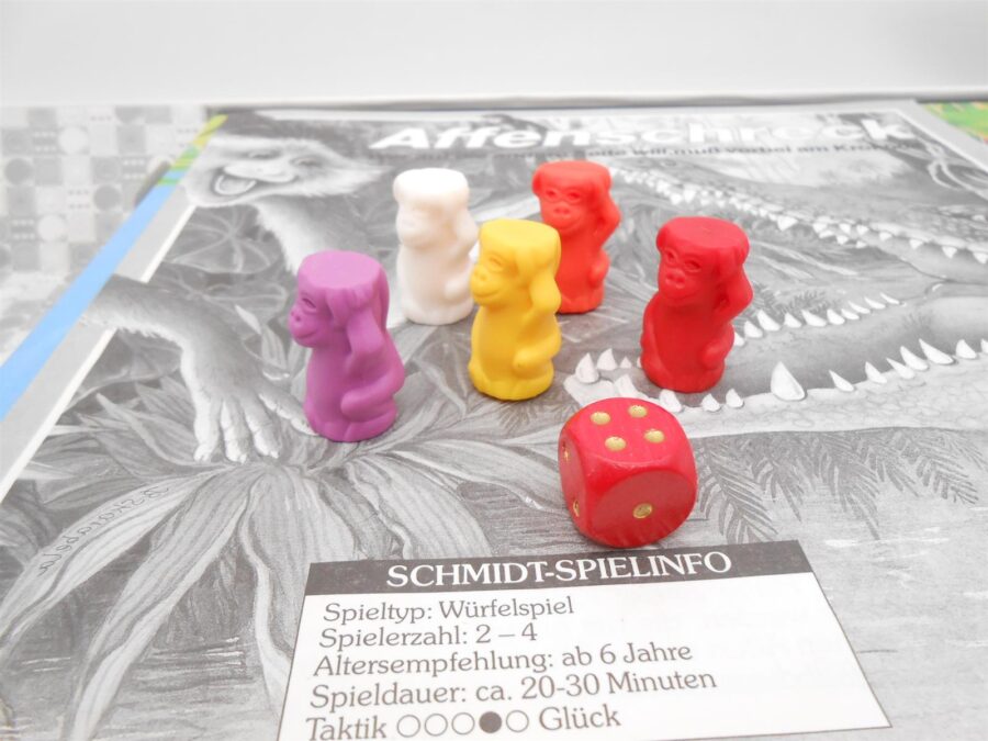 Affenschreck Schmidt Spiele1988 Krokodile & Affen Brettspiel Vollständig