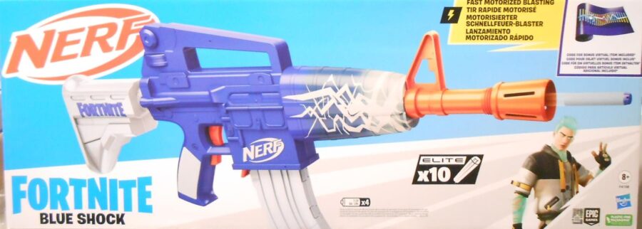Nerf Gun FORTNITE BLUE SHOCK XL F4108 Hasbro