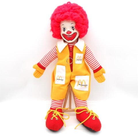 Ronald McDonald Plüschfigur Stoffpuppe Top Zustand Rarität 80er