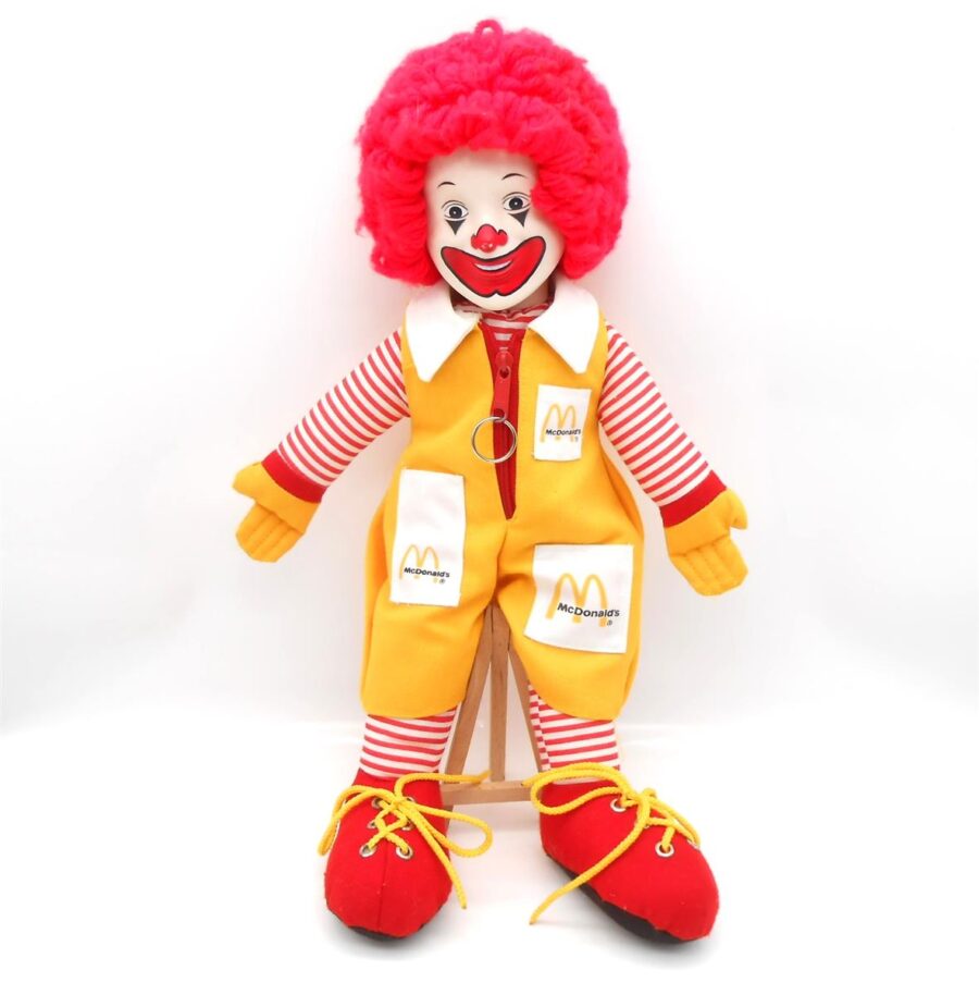 Ronald McDonald Plüschfigur Stoffpuppe Top Zustand Rarität 80er