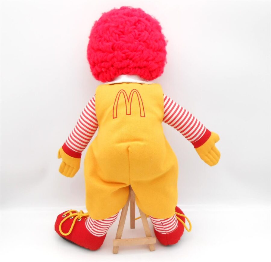 Ronald McDonald Plüschfigur Stoffpuppe Top Zustand Rarität 80er