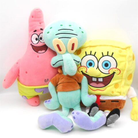 Spongebob Schwammkopf + Patrick + Thaddäus Plüsch ca. 30cm