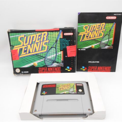 Super Nintendo SNES Spiel Super TENNIS mit OVP & Anleitung