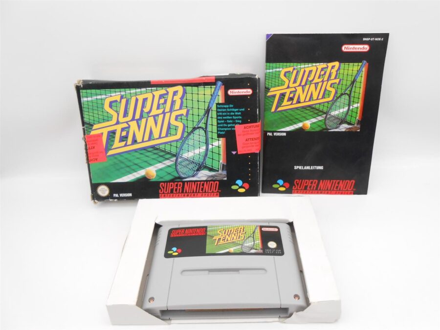 Super Nintendo SNES Spiel Super TENNIS mit OVP & Anleitung