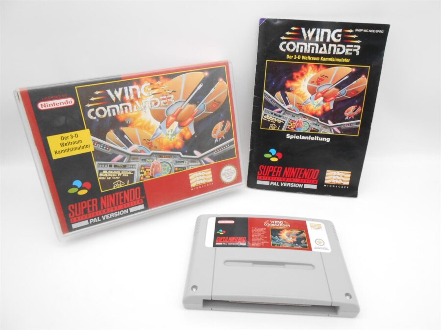 Super Nintendo SNES Spiel Wing Commander Modul & Anleitung