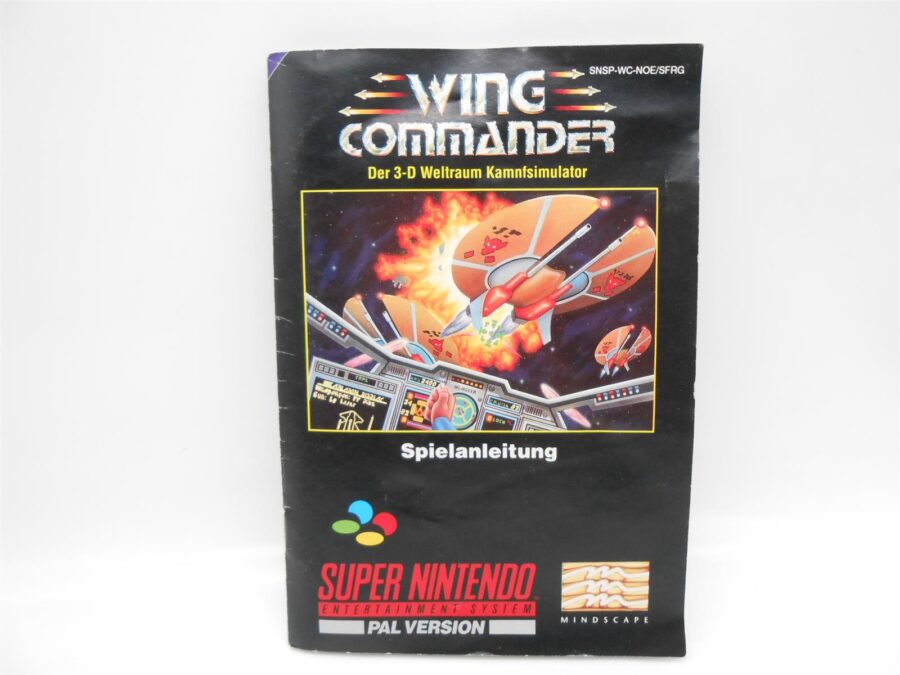 Super Nintendo SNES Spiel Wing Commander Modul & Anleitung